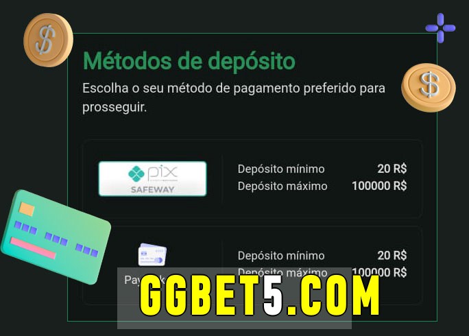 O cassino ggbet bet oferece uma grande variedade de métodos de pagamento