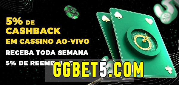 Promoções do cassino ao Vivo ggbet 